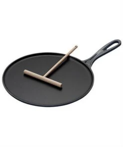 Le Creuset Le Creuster Gietijzeren Pannenkoekpan - Mat Zwart - 27cm -Keuken Pot Winkel 1000x1200