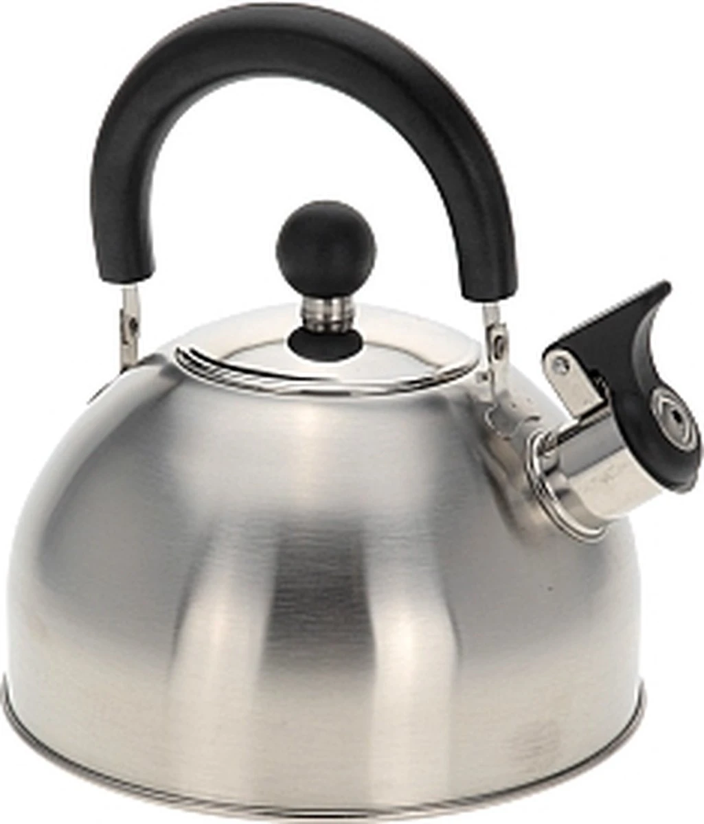 Merkloos Fluitketel Rvs 2.5 Ltr. 2 Merkloos Fluitketel Rvs 2.5 Ltr. - Afbeelding 2