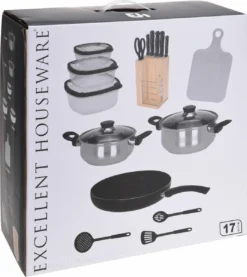 Excellent Houseware 18-delige Keukenset - RVS -Keuken Pot Winkel 1069x1200