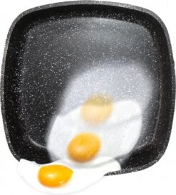 Herenthal Dubbele Grillpan - Ø 28 Cm - Koekenpan - Keramische Pan - Marmeren Coating Met Antiaanbaklaag - PFAS & PFOA Vrij - Pan - Grill - Vermindert Geur, Rook En Oliespatten - Zilver -Keuken Pot Winkel 1082x1200 2