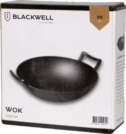 Blackwell Wadjan Wokpan - Gietijzer - 36 Cm - Zwart -Keuken Pot Winkel 1123x1200