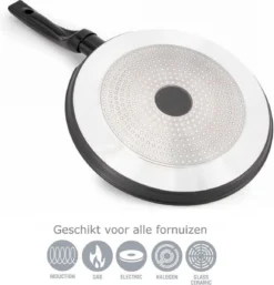 Pannenkoekenpan Antiaanbak - Inductie Marmer - 28cm 11 Pannenkoekenpan Antiaanbak - Inductie Marmer - 28cm -Keuken Pot Winkel 1155x1200
