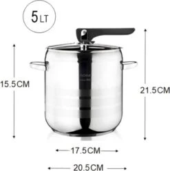 Zilan Easy - Snelkookpan - Pressure Cooker - Geschikt Voor Alle Warmtebronnen Ook Inductie - 4 Liter -Keuken Pot Winkel 1189x1200 1
