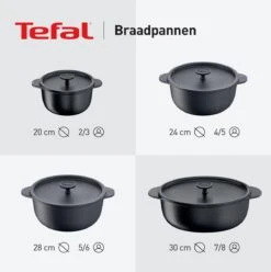 Tefal Trattoria Braadpan - Ø28 Cm - Inclusief Deksel -Keuken Pot Winkel 1194x1200 3