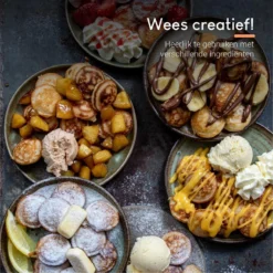 Ocina Poffertjespan Accessoires Set - Doseerfles - Poffertjes Spuitfles - 6x Poffertjes Vork - Kwast - Siliconen Kwast - Bakkwast - Gratis Poffertjes E-Book -Keuken Pot Winkel 1198x1200 7