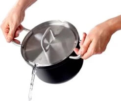 BK Q-linair Master Black Kookpannenset - 5-delig - Veilig Afgietsysteem - Inductie -Keuken Pot Winkel 1200x1002