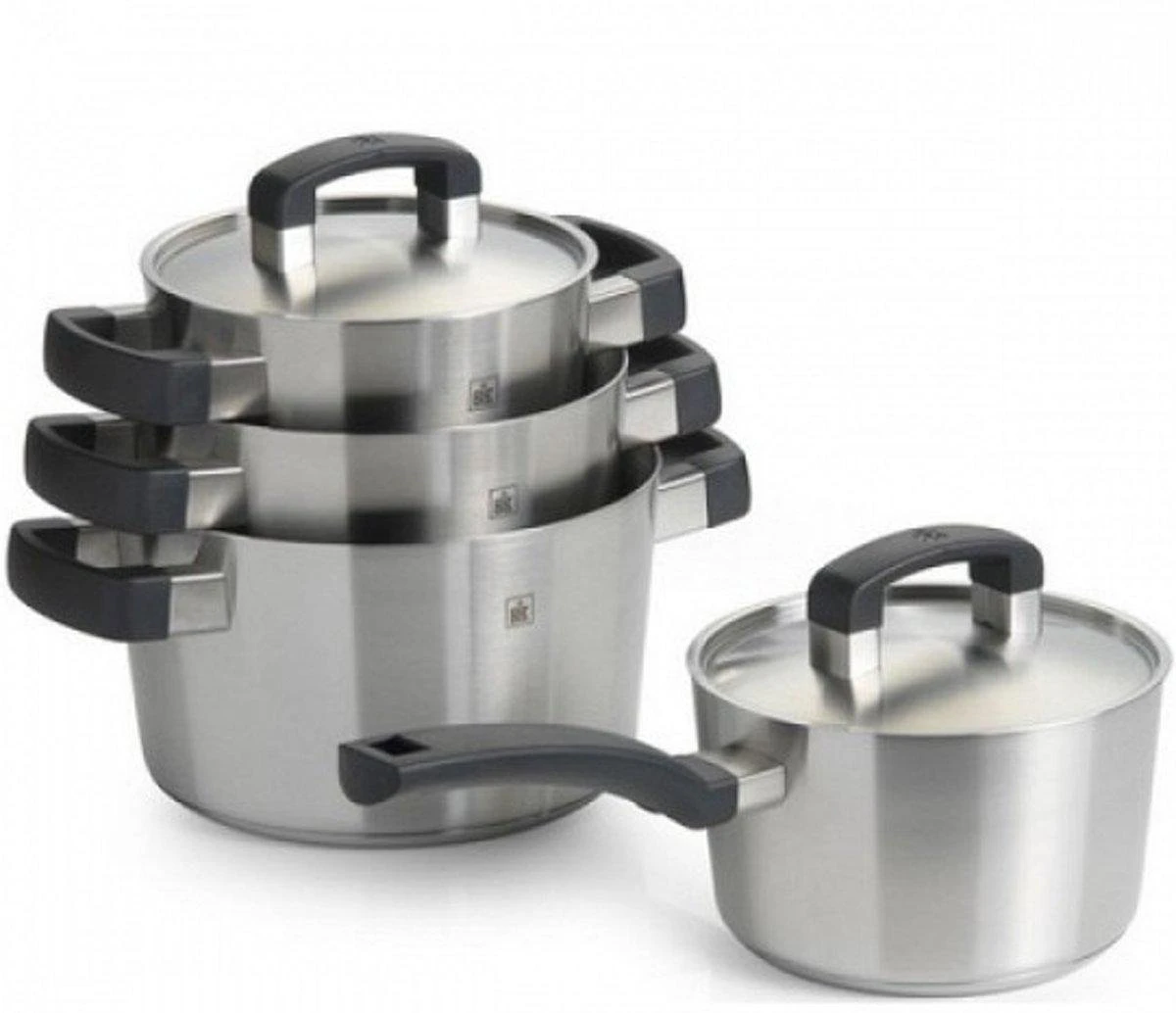 BK Conical Cool Pannenset - 4-delig - RVS – Geschikt Voor Alle Warmtebronnen 1 BK Conical Cool Pannenset - 4-delig - RVS – Geschikt Voor Alle Warmtebronnen