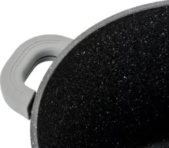 Cheffinger Steelpan Set 6-delig - 20-24-28cm - Zwart -Keuken Pot Winkel 1200x1047