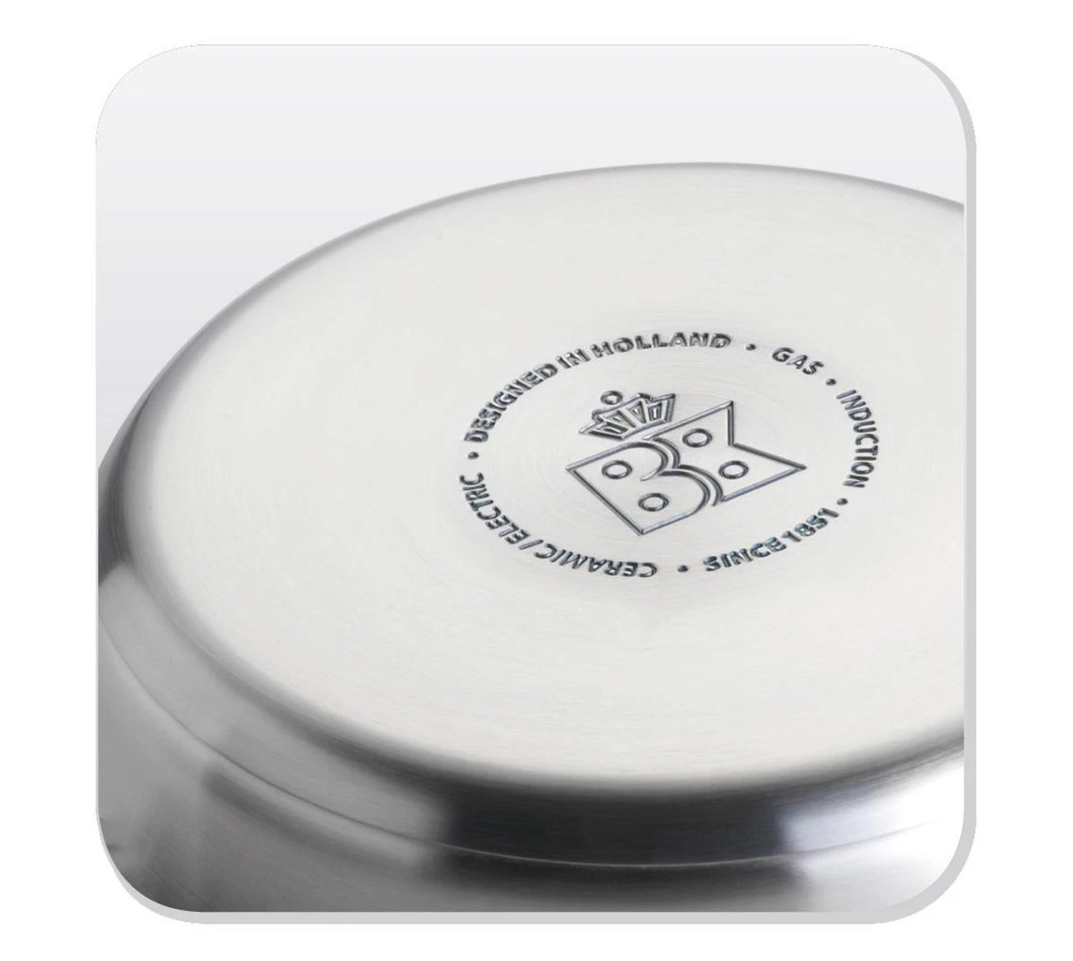 BK Conical Cool Pannenset - 5-delig - RVS - Geschikt Voor Alle Warmtebronnen 14 BK Conical Cool Pannenset - 5-delig - RVS - Geschikt Voor Alle Warmtebronnen - Afbeelding 14