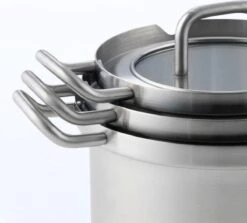 BK-Q-Linair Master Glas Kookpan 18 Cm - RVS - Glazen Deksel - Veilig Afgietsysteem - Inductie -Keuken Pot Winkel 1200x1083