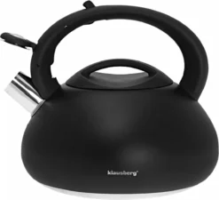 Fluitketel Waterkoker Mat Zwart 2.7 L ‘’Black Amethyst‘’ RVS – Inductie - Vatwasser