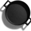 Spesely® Gietijzeren Pan Met Handvaten - Koekenpan - Hapjespan - Diameter 20cm - Gietijzeren Pan Bbq
