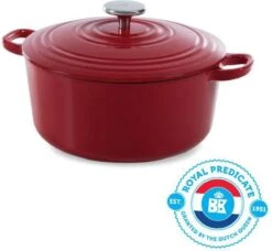 BK Bourgogne Braadpan Ø 24 Cm - Rood - Gietijzer - Inductie -Keuken Pot Winkel 1200x1106 2