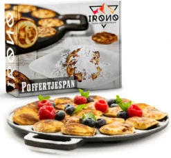 IRONO Poffertjespan Set - Incl. Doseerfles, Kwast En Vork - Poffertjespan Inductie En Electrisch - Poffertjesmaker 19 Poffertjes - Poffertjes Maken - Spuitfles - Cadeau Voor Mannen En Vrouwen -Keuken Pot Winkel 1200x1113 1