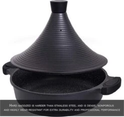Aluminium Tajine Agadir- Matt Black Geschikt Ook Voor Inductie -Keuken Pot Winkel 1200x1131 5