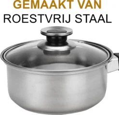 KitchenPrince 12-Delige Pannenset RVS - Pottenset - Kookpannen - Koekenpan - Steelpan - Bakpan - PFAS-Vrij - Pannenset - Pannenset Inductie - Antiaanbaklaag - Koekenpannenset 12 KitchenPrince 12-Delige Pannenset RVS - Pottenset - Kookpannen - Koekenpan - Steelpan - Bakpan - PFAS-Vrij - Pannenset - Pannenset Inductie - Antiaanbaklaag - Koekenpannenset -Keuken Pot Winkel 1200x1163