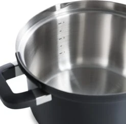 BK Flow Cool Black Glas Kookpannenset - 4-delig - Zwart - Glazen Deksel - Veilig Afgietsysteem - Inductie -Keuken Pot Winkel 1200x1182