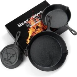 Gietijzeren Pannenset - Cast Iron Skillets - BBQ Skilletset -Keuken Pot Winkel 1200x1198