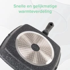 Coninx Grillpan 28CM - Steakpan - Afneembare Handgreep - PFAS-vrij - Grijs -Keuken Pot Winkel 1200x1199 17