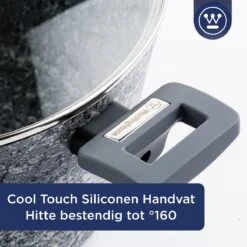 Westinghouse Kookpan/Braadpan Inductie - Ø 28 Cm - Grijs Graniet - Met Deksel - PFOA Vrij -Keuken Pot Winkel 1200x1200 101
