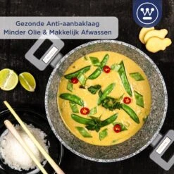 Westinghouse Kookpan/Braadpan Inductie - Ø 28 Cm - Grijs Graniet - Met Deksel - PFOA Vrij -Keuken Pot Winkel 1200x1200 103