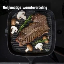 Daumonet Auguste Noir Gietijzeren Grillpan - Steakpan Zwart - PFAS & PFOA Vrij - Vierkant Met Schenktuit - 23,5 Cm - 2 Liter - Emaille - Alle Warmtebronnen - Elektrisch - Gas - Halogeen - Inductie - Keramisch 12 Daumonet Auguste Noir Gietijzeren Grillpan - Steakpan Zwart - PFAS & PFOA Vrij - Vierkant Met Schenktuit - 23,5 Cm - 2 Liter - Emaille - Alle Warmtebronnen - Elektrisch - Gas - Halogeen - Inductie - Keramisch -Keuken Pot Winkel 1200x1200 1091