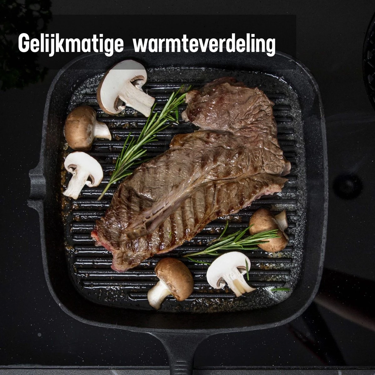 Daumonet Auguste Noir Gietijzeren Grillpan - Steakpan Zwart - PFAS & PFOA Vrij - Vierkant Met Schenktuit - 23,5 Cm - 2 Liter - Emaille - Alle Warmtebronnen - Elektrisch - Gas - Halogeen - Inductie - Keramisch 3 Daumonet Auguste Noir Gietijzeren Grillpan - Steakpan Zwart - PFAS & PFOA Vrij - Vierkant Met Schenktuit - 23,5 Cm - 2 Liter - Emaille - Alle Warmtebronnen - Elektrisch - Gas - Halogeen - Inductie - Keramisch - Afbeelding 3