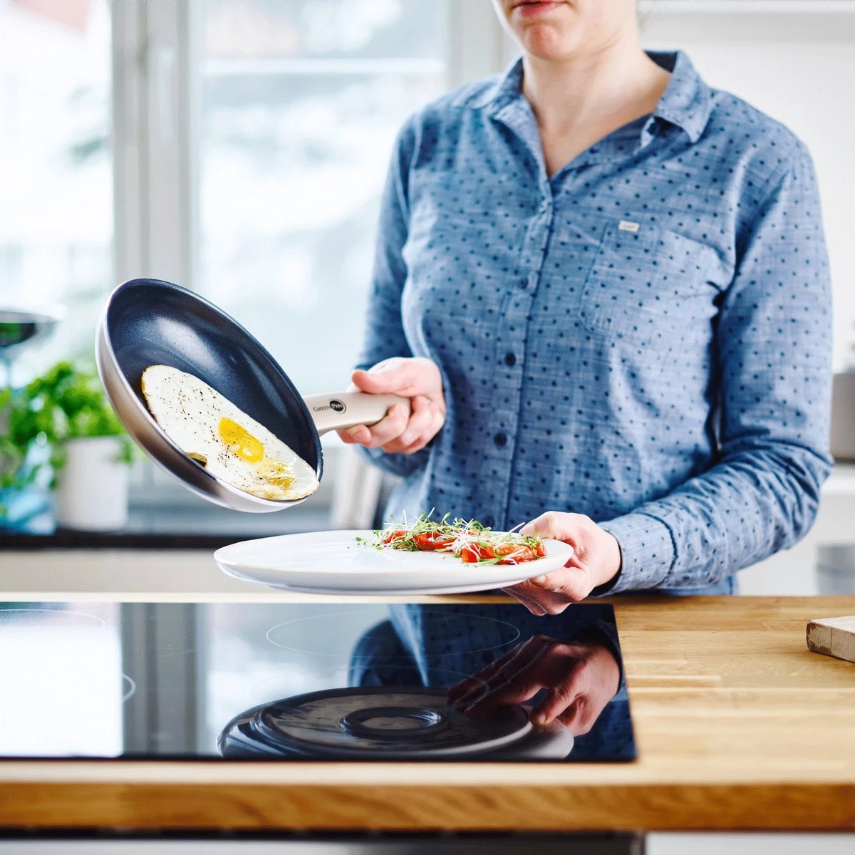 GreenPan Cambridge Inductie Grillpan - Ø 28 Cm - PFAS-vrij - Brons 7 GreenPan Cambridge Inductie Grillpan - Ø 28 Cm - PFAS-vrij - Brons - Afbeelding 7