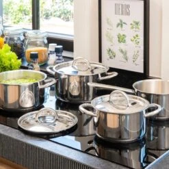 Sola Pannenset Blizz - 4 Delig - Ø Cm - Zilver - RVS - Sandwichbodem -Keuken Pot Winkel 1200x1200 116