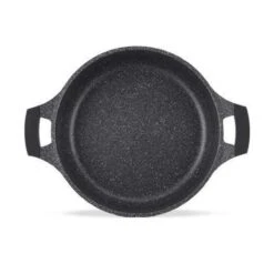 Royalty Line - Marble Soep/braadpan - Met Glazen Deksel Zwart - 24 CM. RL-BS24ML -Keuken Pot Winkel 1200x1200 1202