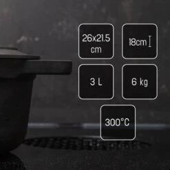 Gietijzeren Braadpan - Sudderpan Zwart Van Daumonet - Ovaal - Ø 29 Cm - 3 Liter - 100% PFAS & PFOA Vrij - Emaille - Geschikt Voor Alle Warmtebronnen - Elektrisch - Gas - Halogeen - Inductie - Keramisch - Vaatwasserbestendig 18 Gietijzeren Braadpan - Sudderpan Zwart Van Daumonet - Ovaal - Ø 29 Cm - 3 Liter - 100% PFAS & PFOA Vrij - Emaille - Geschikt Voor Alle Warmtebronnen - Elektrisch - Gas - Halogeen - Inductie - Keramisch - Vaatwasserbestendig -Keuken Pot Winkel 1200x1200 1244