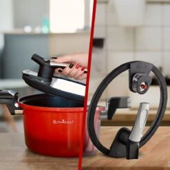 Rosmarino - Snelkookpan Met Glazen Deksel - Zwart - Ø24cm - 5 Liter - 100% PFAS & PFOA Vrij - Aluminium - Pressure Cooker - Non-stick Minerale Coating - Ergonomische Handgrepen - Geschikt Voor Alle Warmtebronnen -Keuken Pot Winkel 1200x1200 1329