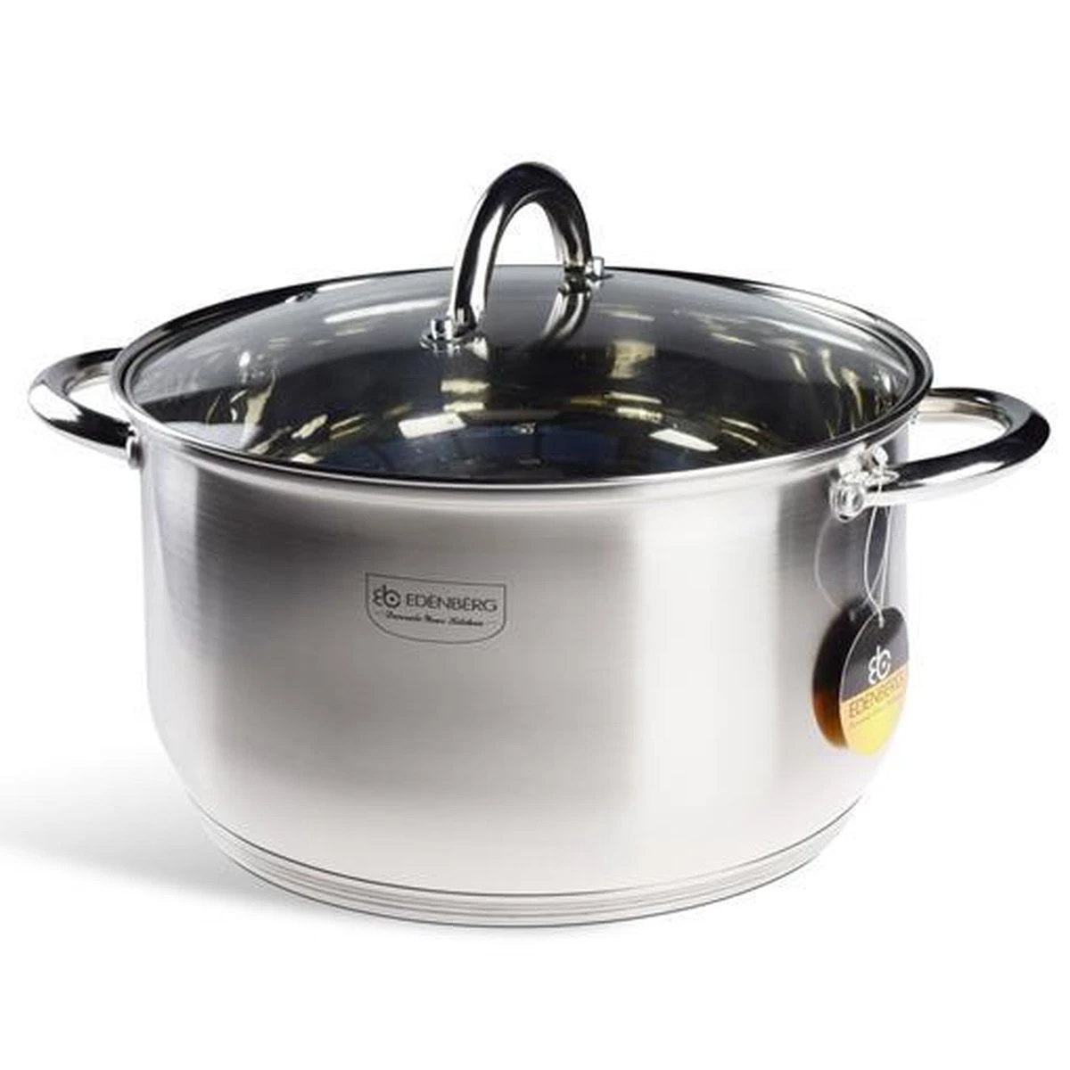 Edënbërg Classic Line - RVS Luxe Pannenset 12 Delig - Voorzien Van 5-Laags Bodem! 4 Edënbërg Classic Line - RVS Luxe Pannenset 12 Delig - Voorzien Van 5-Laags Bodem! - Afbeelding 4