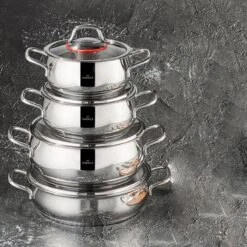 Karaca Emirgan Pannenset - 8 Delig - Geschikt Voor Inductie -Keuken Pot Winkel 1200x1200 170