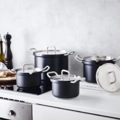 BK Q-linair Master Black Kookpannenset - 5-delig - Veilig Afgietsysteem - Inductie -Keuken Pot Winkel 1200x1200 171