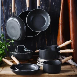 GreenChef Vintage Wokpan 28cm/3.7L - Zwart - Inductie - PFAS-vrij -Keuken Pot Winkel 1200x1200 186