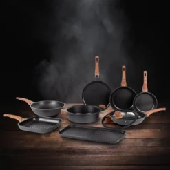 Rosmarino Black Line - Wokpan - Ø30cm - 100% PFAS & PFOA Vrij - Gegoten Aluminium - Non-stick Minerale Coating - Ergonomische Handgreep - Geschikt Voor Alle Warmtebronnen & Vaatwasser -Keuken Pot Winkel 1200x1200 301