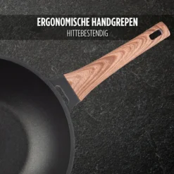 Rosmarino Black Line - Wokpan - Ø30cm - 100% PFAS & PFOA Vrij - Gegoten Aluminium - Non-stick Minerale Coating - Ergonomische Handgreep - Geschikt Voor Alle Warmtebronnen & Vaatwasser -Keuken Pot Winkel 1200x1200 303