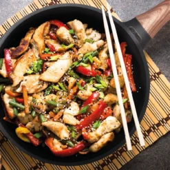 Rosmarino Black Line - Wokpan - Ø30cm - 100% PFAS & PFOA Vrij - Gegoten Aluminium - Non-stick Minerale Coating - Ergonomische Handgreep - Geschikt Voor Alle Warmtebronnen & Vaatwasser -Keuken Pot Winkel 1200x1200 304