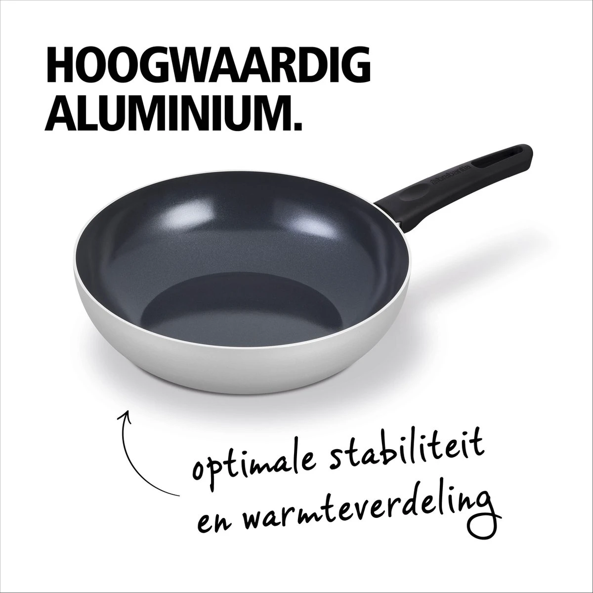 BRABANTIA INDU+ Wokpan - Keramische Antiaanbaklaag - Ø 28 Cm - Inductie - Pfas Vrij 6 BRABANTIA INDU+ Wokpan - Keramische Antiaanbaklaag - Ø 28 Cm - Inductie - Pfas Vrij - Afbeelding 6