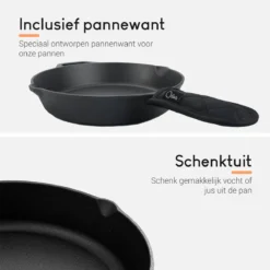Ocina Gietijzeren Pan – ø30,5cm - Skillet - Koekenpan – Hapjespan – Koekenpan Inductie – Koekenpannenset - Gietijzeren Pan Bbq - Gietijzer -Keuken Pot Winkel 1200x1200 337