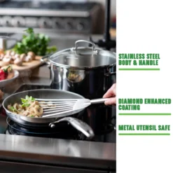 GreenChef Profile Plus Koekenpan 24cm - Zilverkleurig - Inductie - PFAS-vrij 14 GreenChef Profile Plus Koekenpan 24cm - Zilverkleurig - Inductie - PFAS-vrij -Keuken Pot Winkel 1200x1200 377