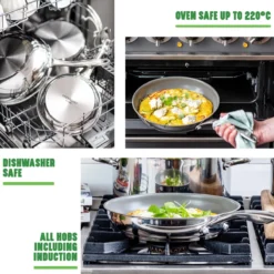 GreenChef Profile Plus Koekenpan 24cm - Zilverkleurig - Inductie - PFAS-vrij 19 GreenChef Profile Plus Koekenpan 24cm - Zilverkleurig - Inductie - PFAS-vrij -Keuken Pot Winkel 1200x1200 381