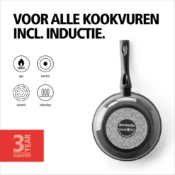 BRABANTIA LIVING Koekenpan - Ø 20 Cm - Antiaanbak - Inductie - Zwart -Keuken Pot Winkel 1200x1200 423