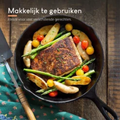 Ocina Gietijzeren Pan – Set Van 3 Stuks – ø25cm, ø19.5cm En ø16cm - Skillet - Koekenpan – Hapjespan – Koekenpan Inductie – Koekenpannenset - Gietijzeren Pan Bbq - Gietijzer - Incl. Receptenboek -Keuken Pot Winkel 1200x1200 460