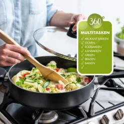 GreenPan Memphis Koekenpan 30cm - Zwart - Inductie - PFAS-vrij -Keuken Pot Winkel 1200x1200 472