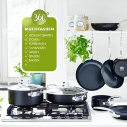 GreenPan Barcelona Infinity Pro Koekenpan 32cm - Zwart - Inductie - PFAS-vrij -Keuken Pot Winkel 1200x1200 492