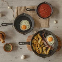 Blackwell Koekenpannenset - Gietijzer - ø 16, 20 En 25 Cm - Zonder Anti-aanbaklaag -Keuken Pot Winkel 1200x1200 632