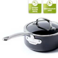 GreenPan Barcelona Infinity Pro Koekenpannenset - 3-delig - Zwart - Inductie - PFAS-vrij -Keuken Pot Winkel 1200x1200 648