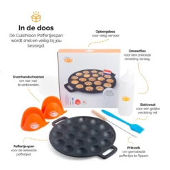 CuisiNoon® Poffertjespan Premium - Complete Poffertjesmaker Set - Inclusief Bakboek 13 CuisiNoon® Poffertjespan Premium - Complete Poffertjesmaker Set - Inclusief Bakboek -Keuken Pot Winkel 1200x1200 689